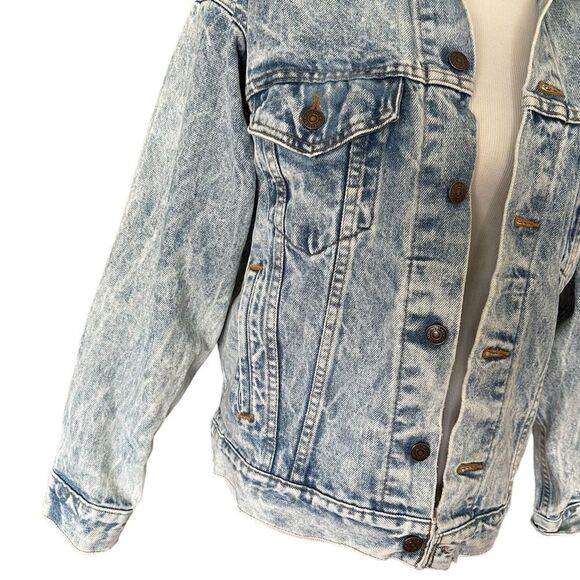 Levi’s Oversized Acid Relaxed Casual Denim Country Baggy Jean Button Jacket - Picture 3 of 11